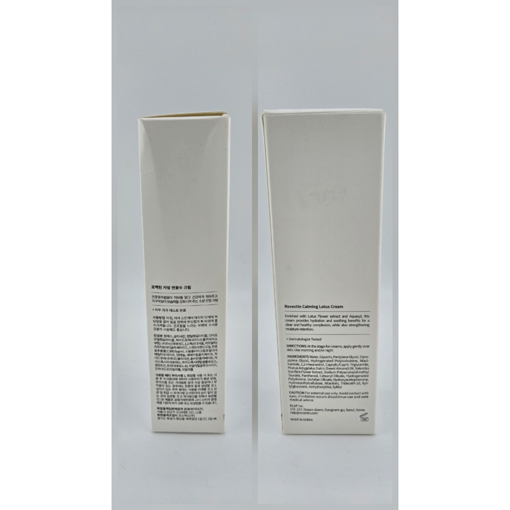 Rovectin Calming Sensitive Lotus Cream 60ml 2.03 fl oz K-Beauty Moisturizer NIB - Picture 2 of 3